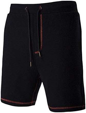 Men Shorts Bodybuilding Fitness Gasp BasketballRunning Workout Jogger Shorts Leisure Shorts Casual Beach Boxer Trunks (XL, Black)