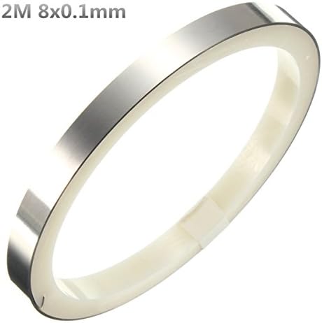 2M Pure Nickel Plate Strip Sheet Tape for Battery Pack Welding DIY 8x0.1mm