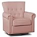 Delta Children Harper Glider Swivel Rocker Chair, Blush