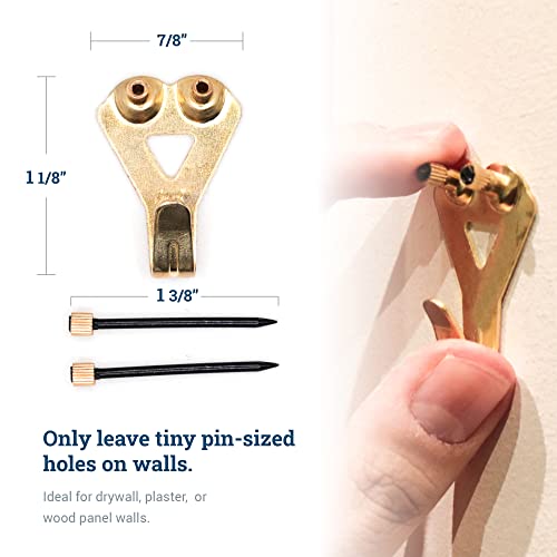 Heavy Picture Hangers 50 lbs 20 Pack Picture Hangers for Plaster