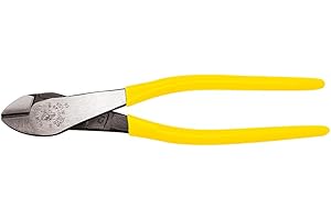 Klein Tools D2000-49 Pliers, Diagonal Cutting Pliers with Heavy-Duty Cutting Knives, Short Jaws and Dual Material Grips, 9-In