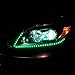 Zone Tech 30cm Flexible Waterproof Green Light Strips – 8-Pack LED Car Flexible Waterproof Green Light Strips