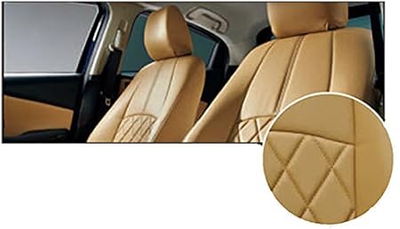 Amazon 純正アクセサリー マツダ デミオ Dj H26 06 ダムド 本革調シートカバー タン D09wv0010 カーパーツ 車 バイク
