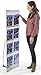 Displays2go Trade Show Magazine Literature Rack, Portable, Floor Standing, Carry Bag (8 Pocket)