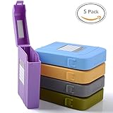 5 X iDsonix Professional Premium Anti-Static Hard Drive Protection Box for 3.5 Inch HDD Storage Moistureproof Dustproof Shockproof