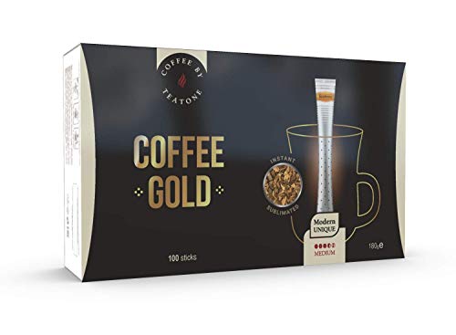 Teatone Coffee Gold im Stick | Instant Kaffee im praktischen Stäbchen | milder Kaffee aus Arabica-Bohnen im Coffee Stick…