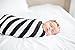 Copper Pearl Large Premium Knit Baby Swaddle Receiving Blanket Black and White Classic