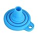 Silicone Funnel,Foedo 2PCS Collapsible Foldable Silicone Funnel Kitchen Gadget for Liquid Transfer 100% Food Grade Silicone (Green and Blue)