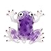 Nacome Novelty 6cm Bead Stress Ball Sticky Squeeze Frogs Squeezing Stress Relief Toy (Purple)