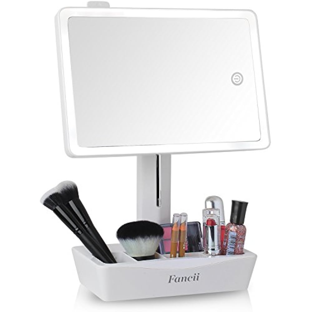  Fancii LED Lighted Large Vanity Makeup Mirror With 10X Magnifying