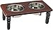 Ethical Pet Products (Spot) DSO5855 Posture Pro Stainless Steel Adjustable Double Pet Diner, 2-Quart, Cherry
