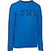 Under Armour Boys' Waffle Crew Top Blue Jet / Black Small