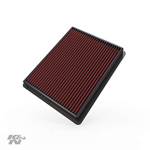 K&N engine air filter, washable and reusable: 1999-2017 Chevrolet/GMC/Cadillac Truck and SUV V8 33-2135
