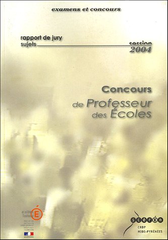 Rapport de jury du concours de professeur des écoles