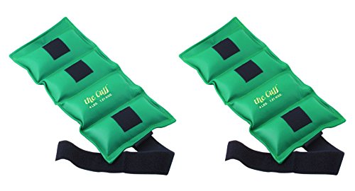 The Cuff Original Ankle and Wrist Weight - 4 pound, Turquoise - Set of 2