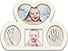Newborn Babyprints Kit for Boys and Girls. Great Baby Shower Favor and Registry Idea. Baby Footprint and Handprint Photo Frame Keepsake. White