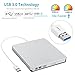 External CD Drive,MMUSC USB 3.0 Portable CD DVD Burner Writer Drive Player, High Speed Data Transfer for Laptop/ Desktop / Macbook / Mac OS / Windows10 /8/ 7 / XP / Vista