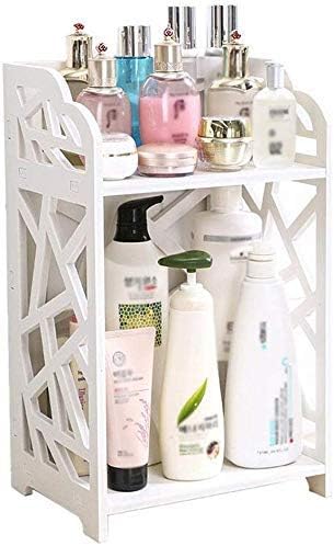 Amazon Zkaiai 収納ラック 壁掛け式 多機能アクセサリー浴室カウンター化粧品棚浴室用浴室の棚の棚木材プラスチック板の2層 防水 防湿 耐腐蝕性 浴室用ラック ホーム キッチン オンライン通販
