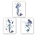 Colorful Mermaid Art Print Set of 3 (10