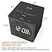 Wireless Charging Alarm Clock Radio for Bedroom, Wireless Charger Compatible iPhone X iPhone 8 with Bluetooth Speaker, USB Charging, FM Radio, Loud Alarm for Heavy Sleepers, 4 Dimmers, Snooze, Black