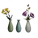 Set of 3 Decorative Miniature Bud Vases,Ceramic Bottle，Ideal Gift for for Home Office, Decor, Table Vases, Bookcase Ornaments Bottles(Multi 3 Colors)