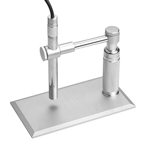 ELENKER Digital Microscope 1-500X 2MP USB 1600 x 1200 HD Imaging Endoscope Magnifier PC Video Camera with stand for Home, Health, Collections, PCB Inspection
