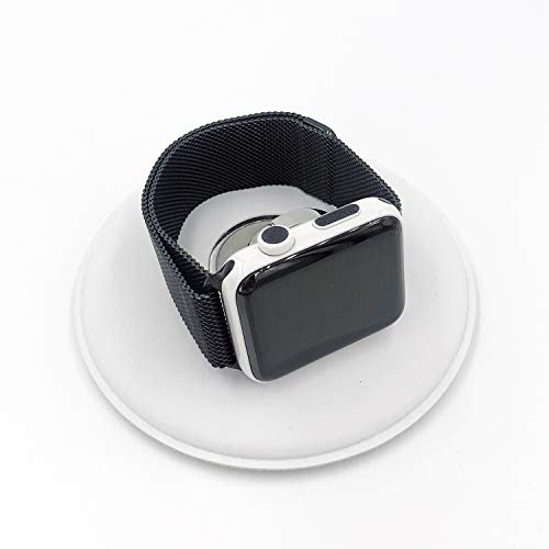 Crown dot Sticker Vinyl Cover, Set of 8 dots for All Apple Watch Plus x2 Matching Side Buttons (Series3 Space Gray)