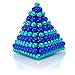 MagneBalls 5MM Magnetic Ball Set Perfect for Jewlery, Crafts, Education and Intelligence Development- Desk Sculpture Toy Provides Relief for Office Stress, ADHD, Autism, and Anxiety (Multicolored 2)