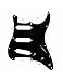 Metallor Electric Guitar Pickguard 3 Ply 11 holes SSS Single Coil Compatible with Strat Style Modern Guitar Parts Replacement(Black)