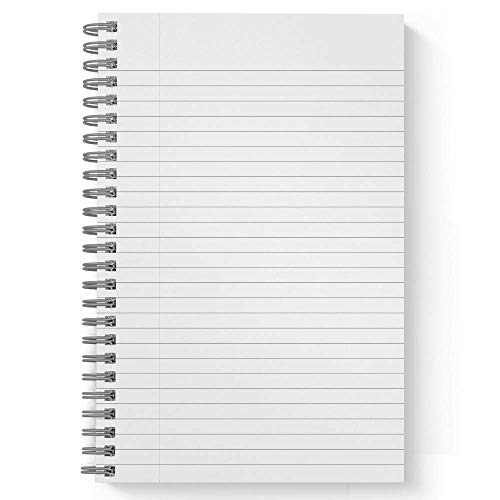 She Will Not Fall Personalized Religious Notebook/Journal, Laminated Soft Cover, 120 College Ruled pages, lay flat wire-o spiral. Size: 5.5" x 8.5". Made in the USA