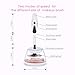 Makeup Brush Cleaner Upgraded, Chimocee 8 in 2 Automatic Electric Makeup Brush Cleaner and Dryer Machine with Two Adjustable Speeds, Completely Clean and Dry in 360 Rotation with 2 Silicone Collars