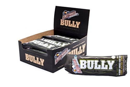 Sweetwood Smokehouse Smoked Beef Stick | Bully Bar | Teriyaki Flavor | 15 Pack of 1 oz Bags | USA Grass Fed Beef | Keto Friendly, Smoked, Gluten Free, High Protein Snack | No Nitrates, No Added MSG