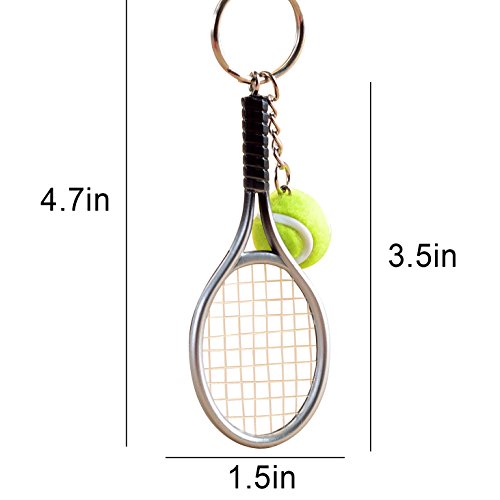 KINGSEVEN Tennis Shape Pendant Charm Keychain Keyring