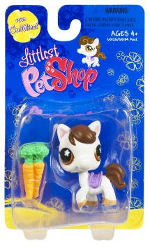 Littlest Pet Shop Cuddliest Figure Horse With Carrots
