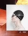 Premium Silicone Swim Cap Women and Men - Adult Swimming Cap for Men and Women Swimming caps for Women and Men - Swim caps for Men Swim Cap Men Swim caps Women caps Swim caps for Women (Black)