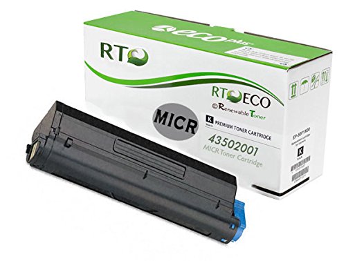Renewable Toner MICR Okidata 43502001 MICR Toner Cartridge for Check Printing (High Yield: 7,000) compatible with Oki Laser Printers: B4550, B4550n, B4600, B4600n Renewable Toner MICR Okidata 43502001 MICR Toner Cartridge for Check Printing (High Yield: 7,000) compatible with Oki Laser Printers: B4550, B4550n, B4600, B4600n