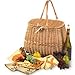 Picnic Plus Eco Friendly 2 Person Picnic Basket With Bamboo Fiber Plates, Bamboo Utensils