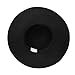 Fashion Vintage Black Lady Wide Brim Wool Felt Bowler Fedora Hat Floppy Cloche