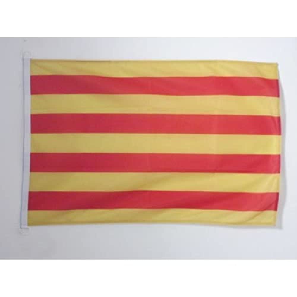 AZ FLAG - Catalonia Flag - 2x3 Ft - For Outdoor - Catalan Banner Knitted Polyester with Two Plastic Rings - Fade Resistant - Vivid Colors - 2' x 3' Feet - 90x60 Cm