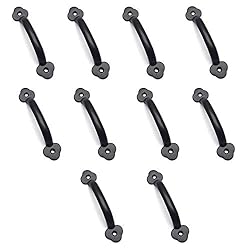 T Tulead 10PCS Light Duty Black Cabinet Door Handle
