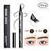 BONNIE CHOICE 2 Pack Eyebrow Tattoo Pen, Waterproof Microblading Eyebrow Tattoo Pencil with a Micro Fork Tip Applicator Stays on All Day Natural Look (Brown & Dark Brown)