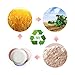 Ymeibe Wheat Straw Plastic Plates 4-Pack Reusable Lightweight Unbreakable Degradable Plates Healthy BPA Free Microwave Safe Plates 7.8 inch