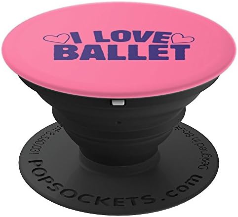 I love ballet design Ballerina artwork - PopSockets Grip and Stand for Phones and Tablets
