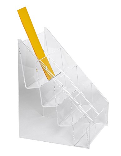 12 pocket Bookmark Displays with Dividers | Book Mark Rack | Bookmarker Display | Vertical Business Card Holder