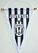 JUVENTUS FC BADGE LOGO FOOTBALL SOCCER TRIANGLE PENNANT BANNER