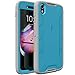 ALCATEL OneTouch Idol 4 Case, POETIC Revolution Series [Premium Rugged][Heavy Duty] Complete Protection Hybrid Case w/Built-in Screen Protector for ALCATEL OneTouch Idol 4 (2016) Blue/Gray