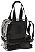 Clear Small Lunch Bag with Zipper Compartment - Black Trim