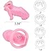 Comfortable Chastity Device Men, Adjustable Chastity Cage with 4 Rings, Biosourced Resin Cock Cage Penis Ring Chastity Belt Adult Game Sex Toy