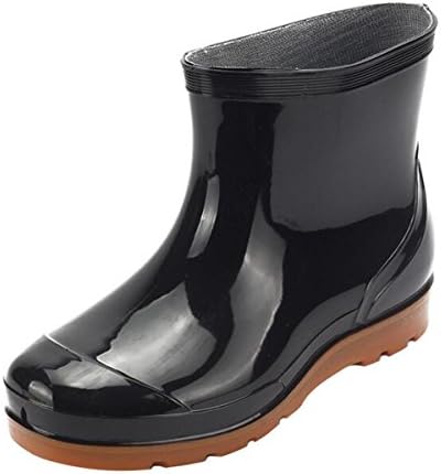 JACKY LUYI Men Rain Boots Waterproof Rubber Washing Work Boots