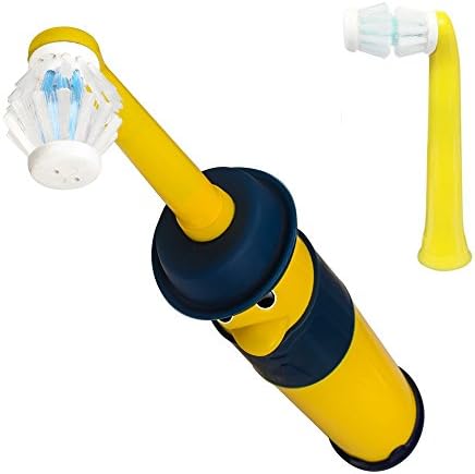 Oralbb Dentist Recommended Yellow Adults Kids Electric Toothbrush Head Whitening Teeth Make Cleaning Teeth Sonic Power Toothbrushes with Smart Timer Waterproof Fully Washable 2 Replacement Heads